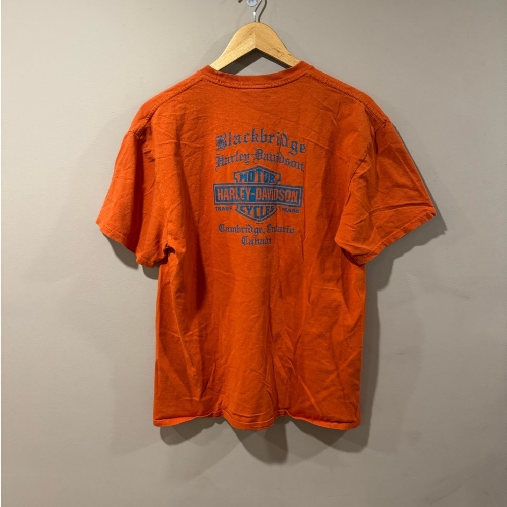 Harley Davidson Cambridge, Ont Biker T-Shirt - Picture 2 of 7